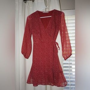 Long sleeve mini dress